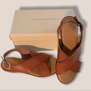 Cynthia rowley cognac sandals